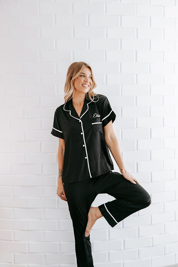 Luna Short Sleeve & Pant Bridesmaid Pyjamas